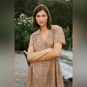 Christy Dawn “The Simple Dawn Dress” in Berry Ditsy Red (Size XL)